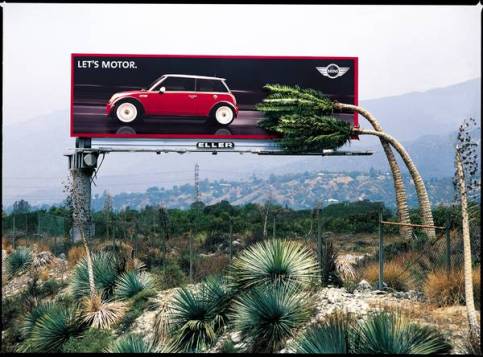 mini car billboard